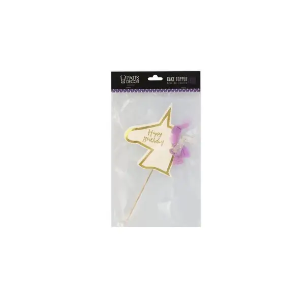 Cake topper tête de licorne