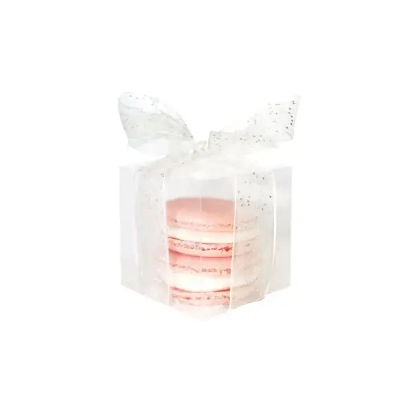 Boîte cube transparente en polypropylène