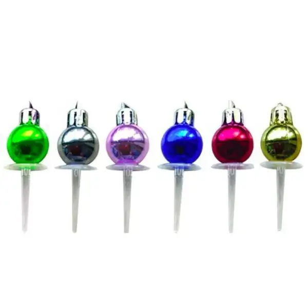Décors boule de Noël brillantes assorties (x24)