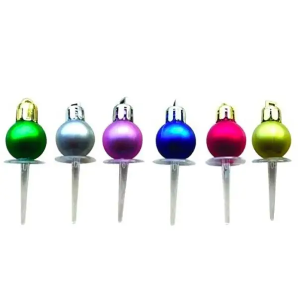 Décors boule de Noël mates assorties (x24)
