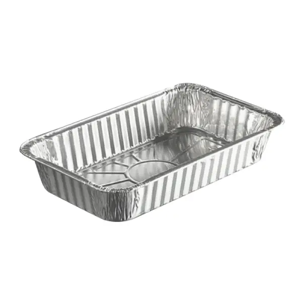 Barquettes rectangle jetable en aluminium (x100)