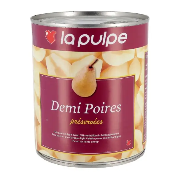 Demi poires au sirop léger 840 g
