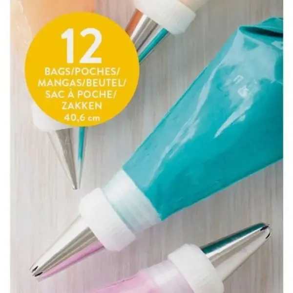 Poches à Douilles Jetables 40cm (x12)
