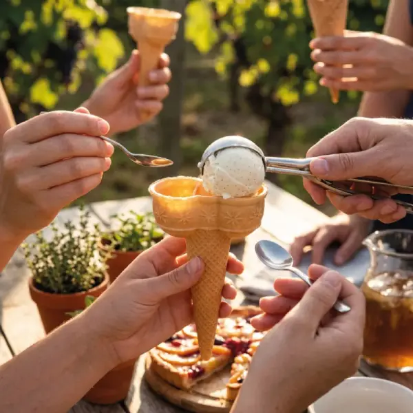 Cornets à glace en azyme aux édulcorants - 2 boules (x 18)