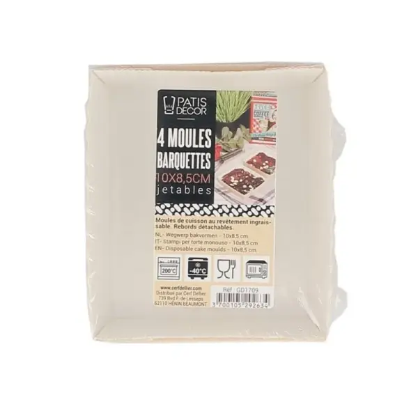 Moules de cuisson jetables (x4)