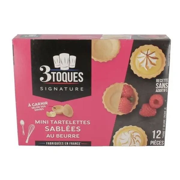 Mini tartelettes sablées au beurre (x 12)