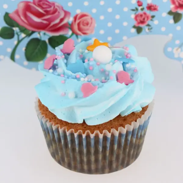 Décors comestibles bébé bleus assortis 60 g