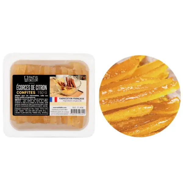 Ecorces de citron confites 150 g