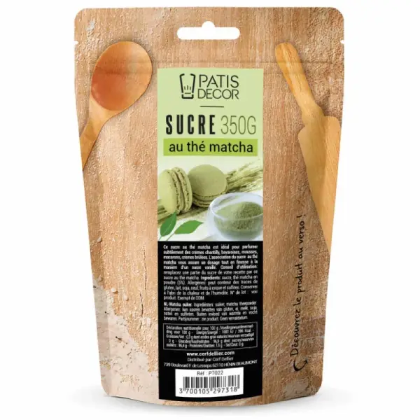 Sucre au thé matcha 350 g