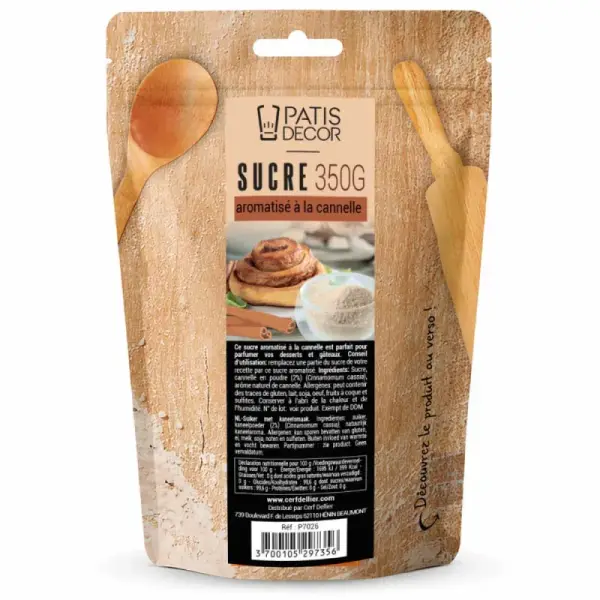 Sucre aromatisé à la cannelle 350 g