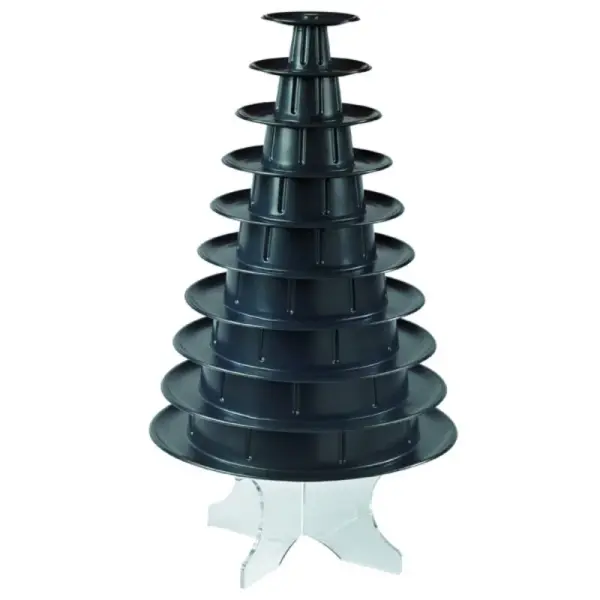 Pyramide à macarons noire