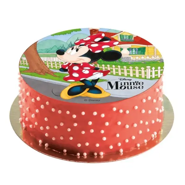 Disque gâteau azyme Minnie Mouse 20 cm