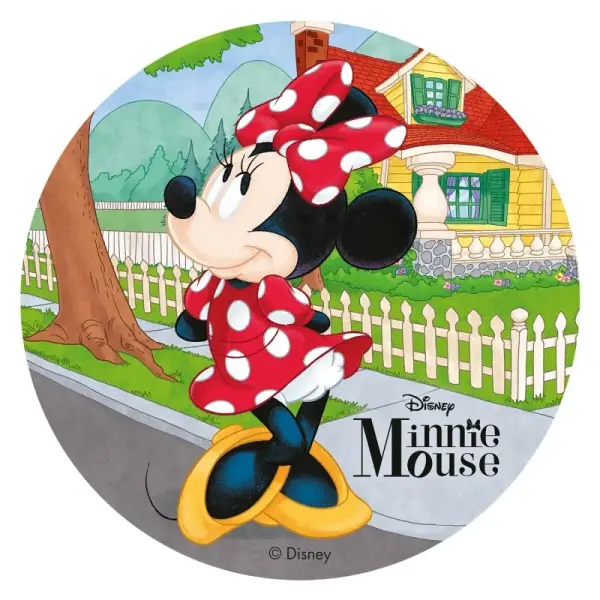 Disque gâteau azyme Minnie Mouse 20 cm