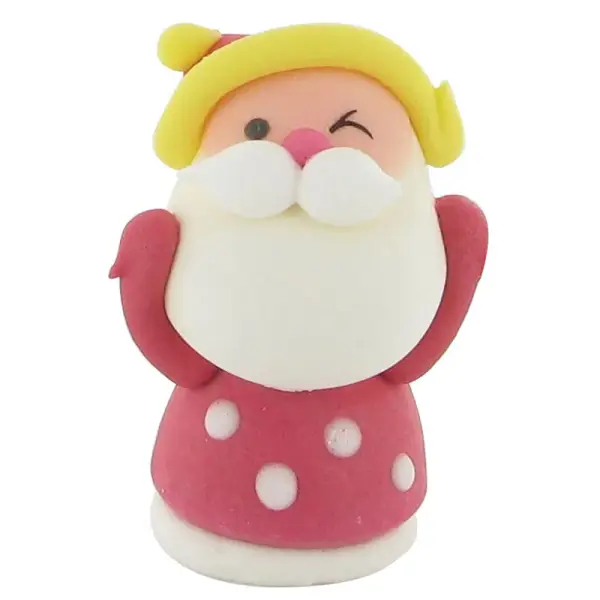 Décor comestible Père Noël clin d'œil