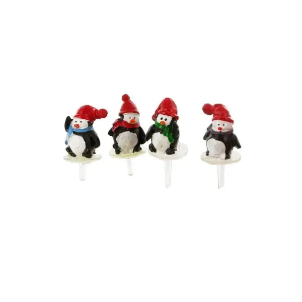 Pingouins assortis sur pique (x30)