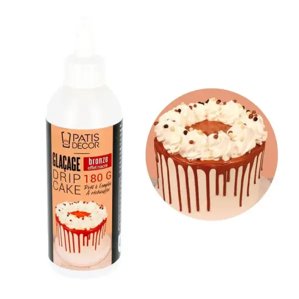 Glaçage pour drip cake bronze 180 g