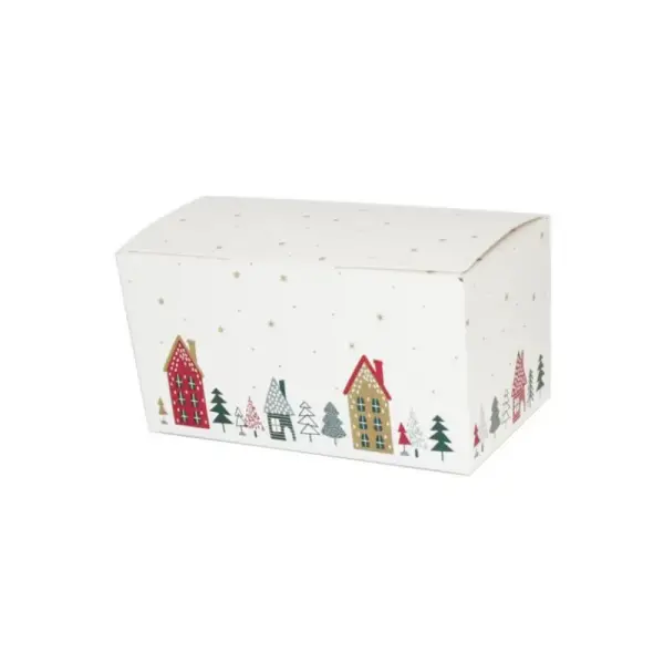 Kit ballotin blanc Village de Noël