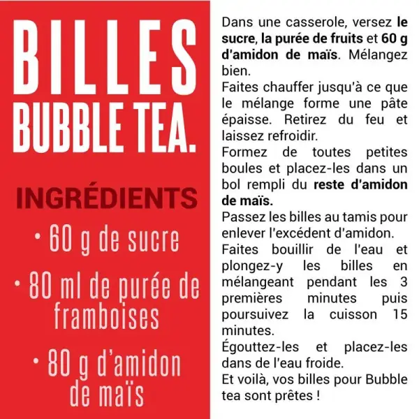 10 pailles en papier spécial bubble tea