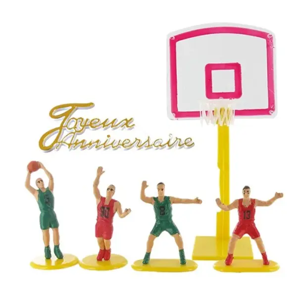 Kit décor gâteau Basket Ball