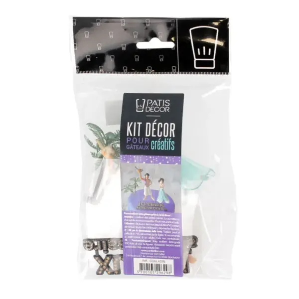 Kit décor gâteau Aladin et Jasmine