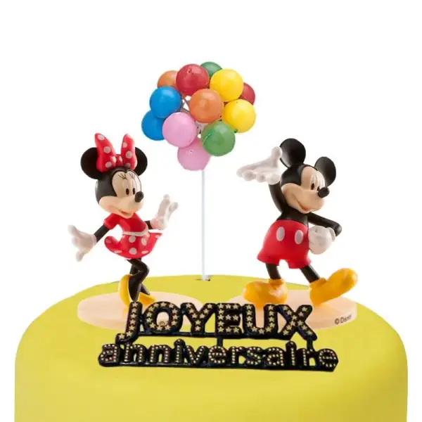 Kit décor gâteau Mickey et Minnie