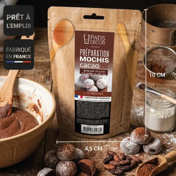 Préparation mochis maison cacao - 300 g - DDM 12/26