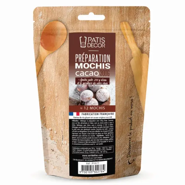 Préparation mochis maison cacao - 300 g - DDM 12/26
