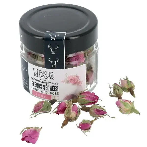 Fleurs séchées de roses roses 10 g