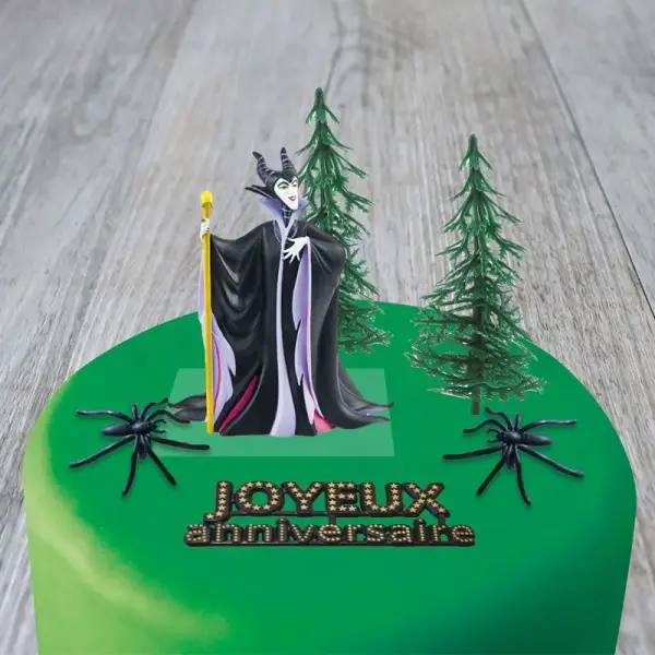 Kit décor gâteau sorcière maléfique