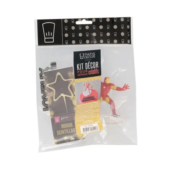 Kit décor gâteau Iron Man