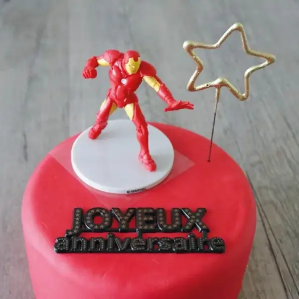 Kit décor gâteau Iron Man