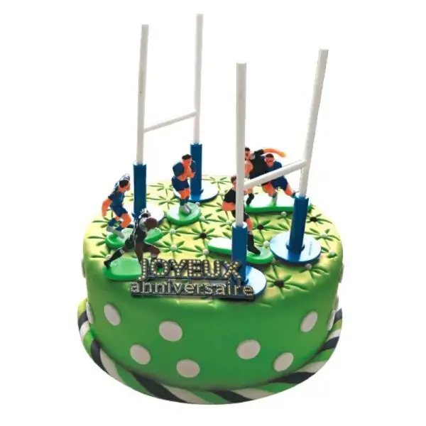 Kit décor Gâteau Rugby
