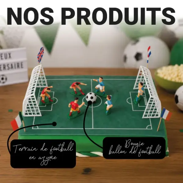 Kit décor gâteau football