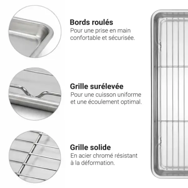 Kit de glaçage grille + bac 45 x 33 cm