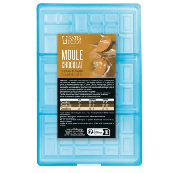 Moule chocolat tablette asymétrique
