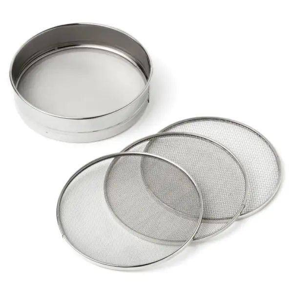 Tamis inox à mailles interchangeables