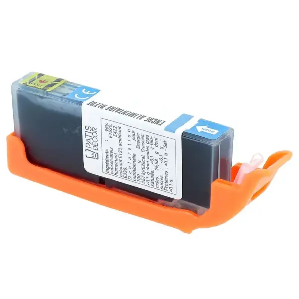 Cartouche d'encre alimentaire bleue pour MG5450/MG5550/MG5650/MG6450/MX725/IP7250