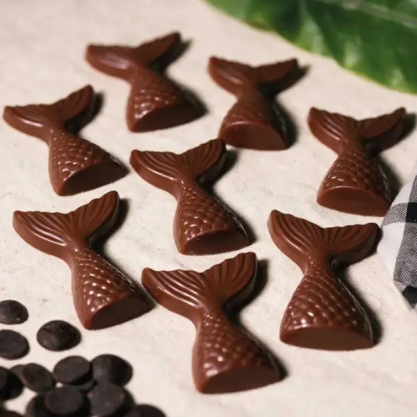Moule chocolat en 3 parties queue de sirène