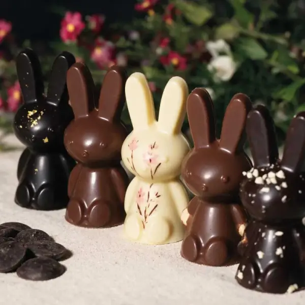 Moule chocolat en 3 parties Petits lapins