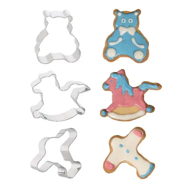 Emporte-pièces Naissance assortis (x3)