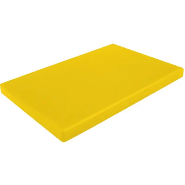 planche à découper en PEHD 500 jaune 60 x 40 x 2 cm