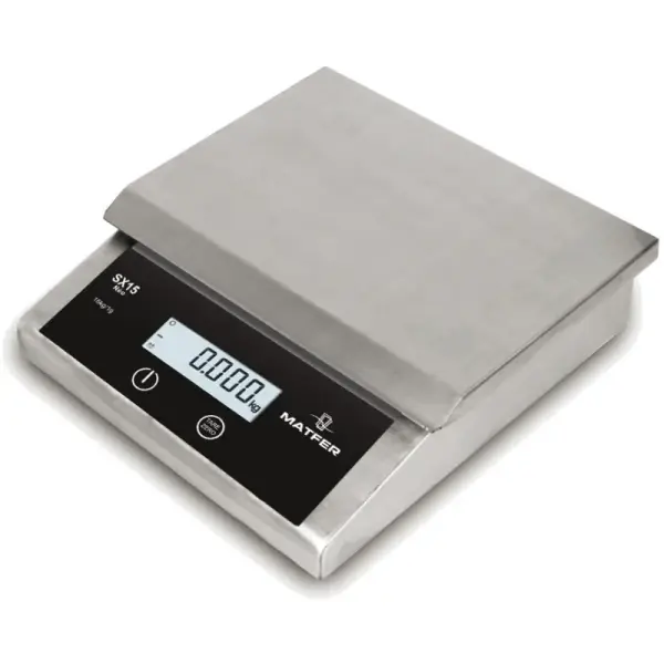 balance digitale inox SX 15 IP65 jusqu'à 15 Kg/1 g