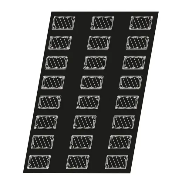 Flexipan 60x40 plaque de 24 ondines 7,9x4,9x2,9 cm