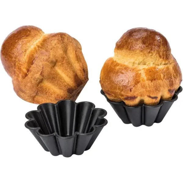 Exoglass 24 brioches à 12 côtes 7 cm
