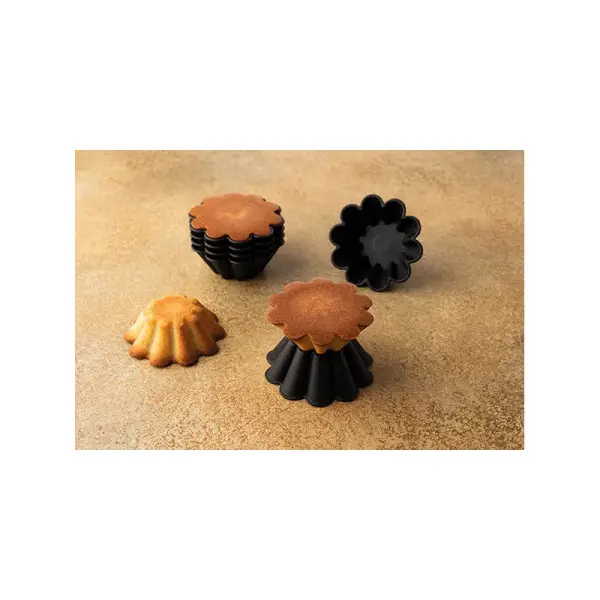 Exoglass 24 brioches à 12 côtes 7 cm