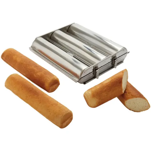 Matfer pain de mie rond triple inox mignon 30 cm diamètre 4.5 cm 180 g