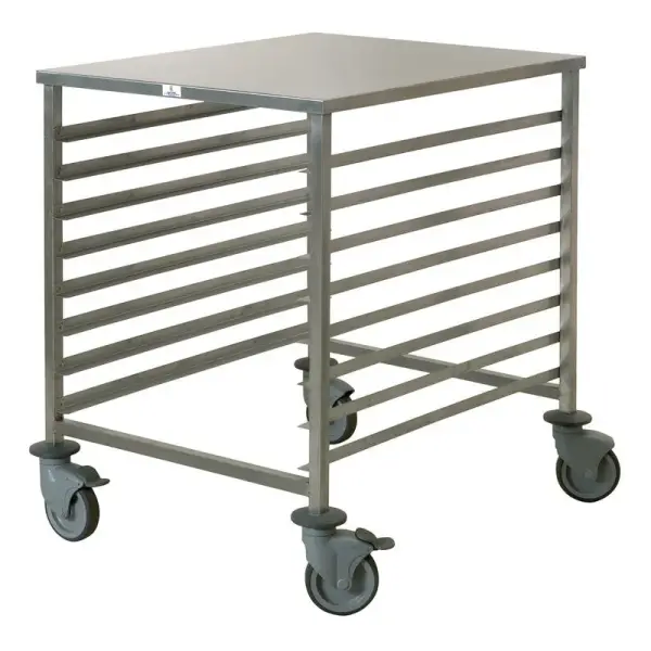 chariot de fermentation inox 60x80 cm entrée 600 8 niveaux