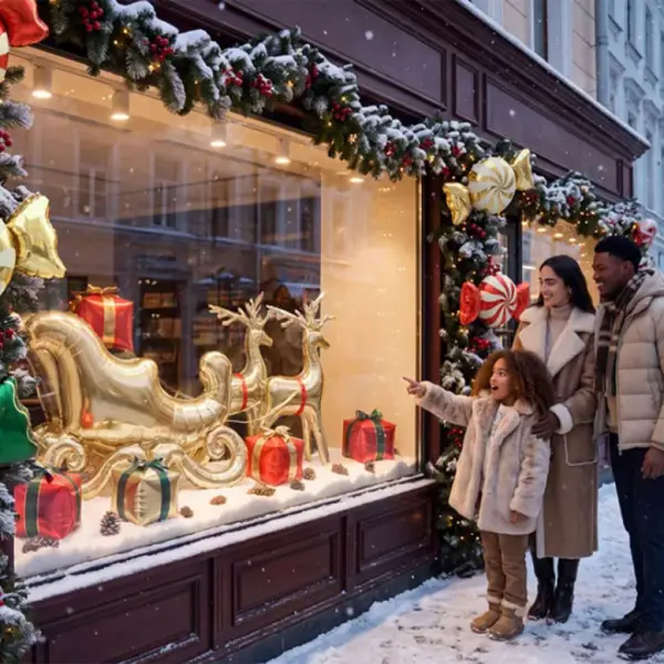 Ballon Traîneau Père Noël
