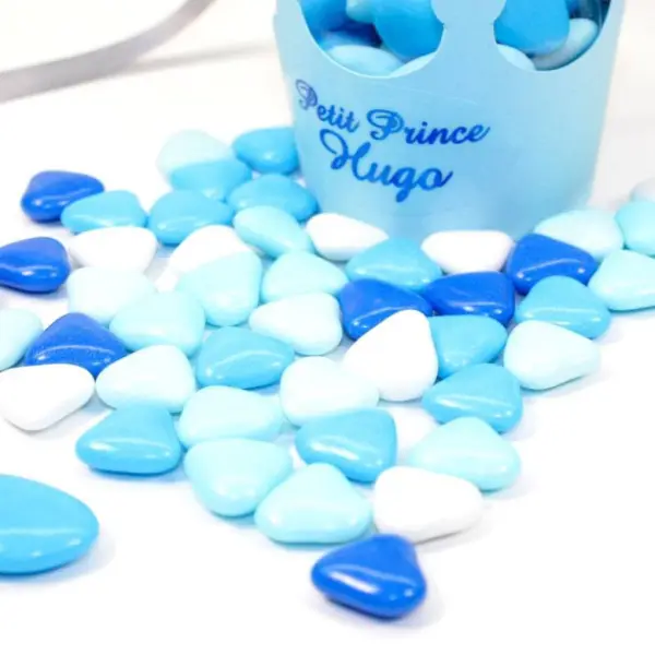Coeur au chocolat assortiment de bleu 500gr
