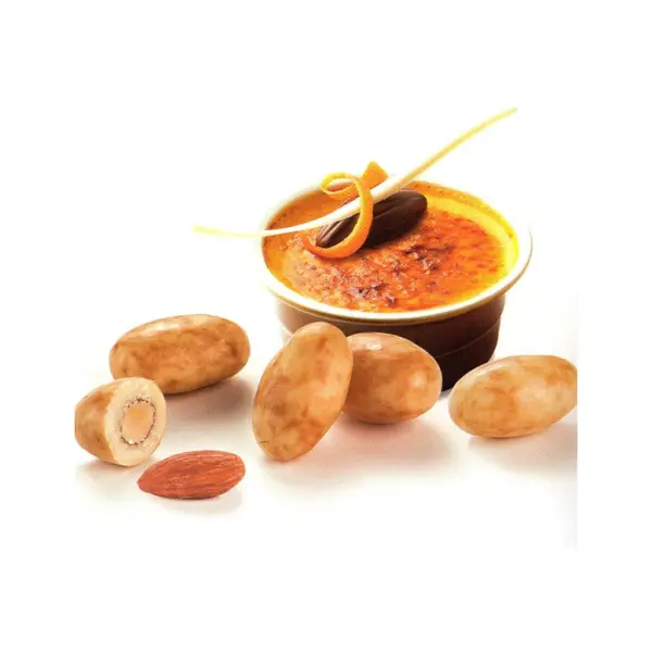 Dragées amande enrobée de crème brûlée